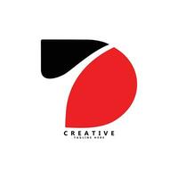 d lettera creativo logo design vettore