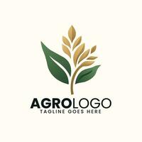 agricolo logo design modello vettore