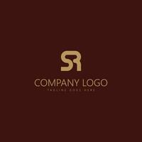 lettera r logo con semplice e elegante colore vettore