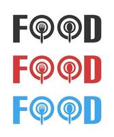 vettore dell'icona del cibo o dell'elemento di design del logo