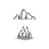 progettazione dell'illustrazione di vettore del modello di logo dell'icona della montagna