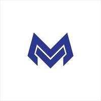 mv lettera logo design vettore
