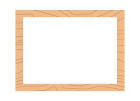 vuoto legna telaio con un' copia spazio. semplice mano disegnato vettore illustrazione