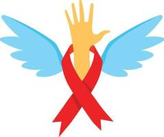 Aiuto AIDS e hiv persone icona vettore