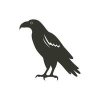 avvoltoio uccello icona su bianca sfondo - semplice vettore illustrazione