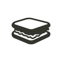 blt Sandwich icona su bianca sfondo - semplice vettore illustrazione