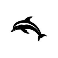 bottlenose delfino icona su bianca sfondo - semplice vettore illustrazione