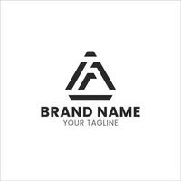 il iniziale logo con un' diamante forma nel un' minimalista e semplice stile vettore