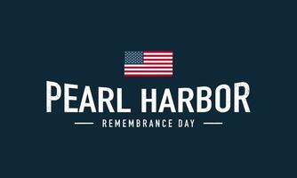 sfondo del giorno della memoria di Pearl Harbor. vettore