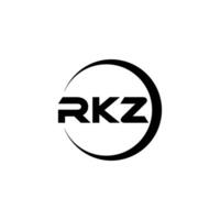 rkz lettera logo disegno, ispirazione per un' unico identità. moderno eleganza e creativo design. filigrana il tuo successo con il Impressionante Questo logo. vettore