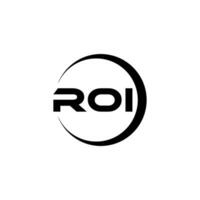 roi lettera logo disegno, ispirazione per un' unico identità. moderno eleganza e creativo design. filigrana il tuo successo con il Impressionante Questo logo. vettore