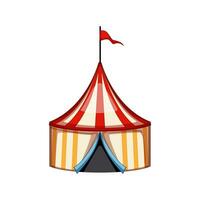 divertimento circo tenda cartone animato vettore illustrazione