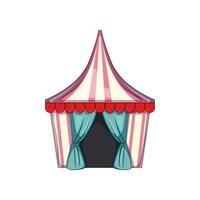 giusto circo tenda cartone animato vettore illustrazione