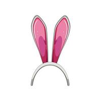 vacanza Pasqua coniglietto orecchio cartone animato vettore illustrazione