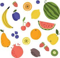 frutta impostato vettore illustrazione