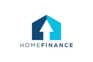 moderno casa finanza vettore logo design