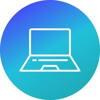 Icona del computer portatile vettoriale