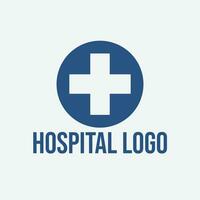 simbolo ospedale logo design servizio vettore
