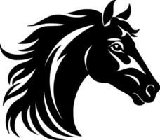 cavallo, minimalista e semplice silhouette - vettore illustrazione