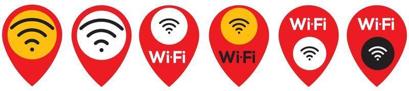 icona wi-fi, quattro colori, illustrazione vettoriale eps10