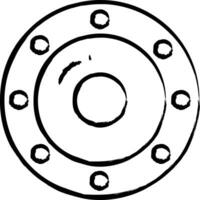 scudo metallo scudo mano disegnato vettore illustrazioni