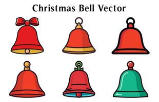 Natale campana clipart fascio, Natale campana simbolo vettore illustrazione