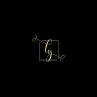 LY creativo moderno lettere logo design modello vettore