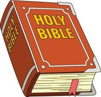 santo Bibbia cartone animato colorato clipart illustrazione vettore