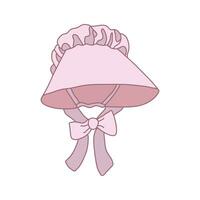 bambini disegno cartone animato vettore illustrazione cofano cappello isolato su bianca sfondo