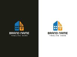 design del logo immobiliare vettore