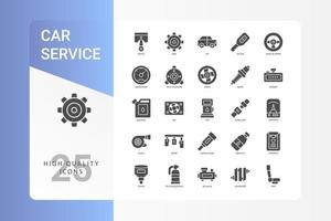 pacchetto di icone di servizio auto per il tuo sito web design, logo, app, interfaccia utente. vettore