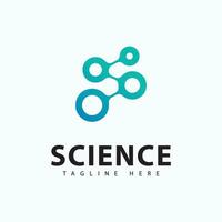 molecola logo icona modello per scienza marca identità. vettore