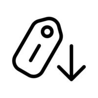 inferiore tasse icona vettore simbolo design illustrazione
