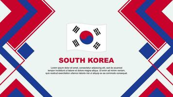 Sud Corea bandiera astratto sfondo design modello. Sud Corea indipendenza giorno bandiera sfondo vettore illustrazione. Sud Corea bandiera