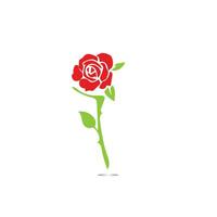rosso Rose mano disegnato, nero linea rosa fiori infiorescenza sagome isolato su bianca sfondo. icona Rose collezione. vettore scarabocchio illustrazione.