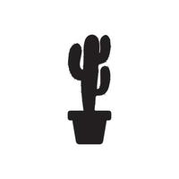 cactus icona vettore logo simbolo deserto fiore botanica pianta giardino estate tropicale illustrazione scarabocchio silhouette icona