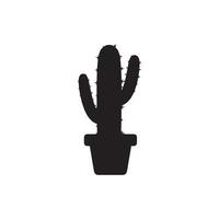 cactus icona vettore logo simbolo deserto fiore botanica pianta giardino estate tropicale illustrazione scarabocchio silhouette icona