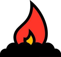 fuoco emoji design vettore