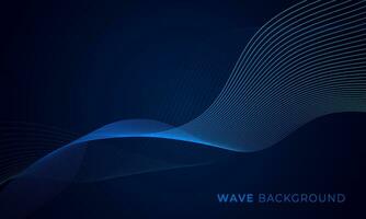 astratto moderno blu onda linea stile tecnologia digitale sfondo vettore