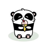 diretto vettore illustrazione di il carino panda