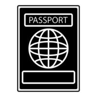 passaporto icona design vettore