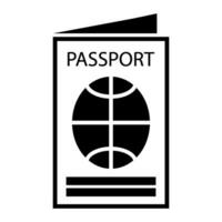 passaporto icona design vettore