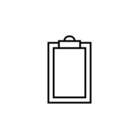 vuoto documento vettore simbolo per annuncio. adatto per libri, I negozi, negozi. modificabile ictus nel minimalista schema stile. simbolo per design