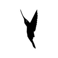 volante colibrì silhouette, può uso arte illustrazione, sito web, logo grammo, pittogramma o grafico design elemento. vettore illustrazione