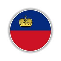 astratto cerchio Liechtenstein bandiera icona vettore