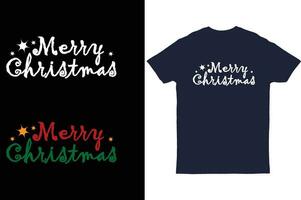 allegro Natale testo maglietta design anche bene per ristoranti, sbarra, manifesti, saluto carte, striscioni, tessili, i regali, camicie, tazze. vettore