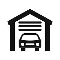 Icona di vettore del garage