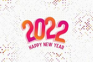 felice anno nuovo 2022 design vettore