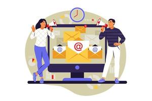 concetto di e-mail marketing. sottoscrizione. vettore