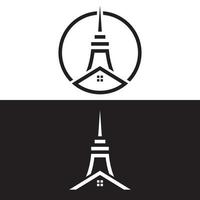 immobiliare icona logo design vettore